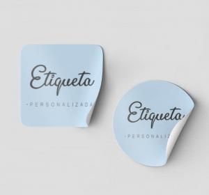 Etiqueta adesiva Vinil Branco                   . 5cm   Escolha: Reto / Redondo / Especial 